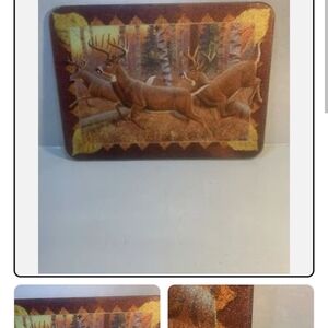 Deer Scene Decorative Tray